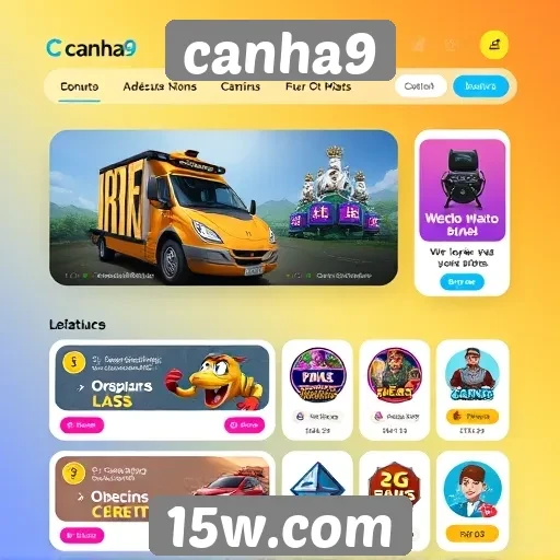 Análise da interface do usuário no site de jogos Canha9